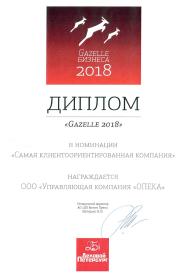 Награда компании Опека за 2018 г. / изображение № 1 